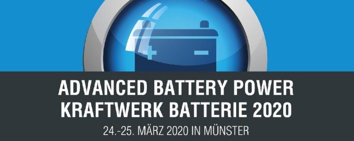 Beiträge sind willkommen zur Tagung „Advanced Battery Power – Kraftwerk Batterie“