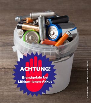 Risikobewusstsein schärfen! Internationaler Tag der Batterie und der richtige Umgang mit alten Lithium-Ionen-Akkus