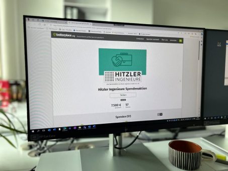 Das Team von Hitzler Ingenieure zeigt Solidarität in schwierigen Zeiten und unterstützt drei gemeinnützige Organisationen mit insgesamt 7.500 Euro