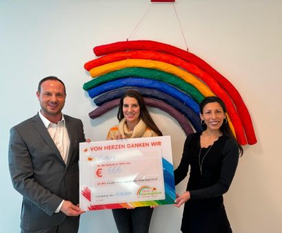 Ayming unterstützt Kinder- und Jugendhospiz Regenbogenland mit Spende