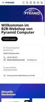 Pyramid Computer startet den Service „B2B Webshop“ und fokussiert sich auf Kerngeschäft