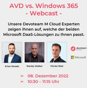 AVD vs. Windows 365 – Mit Devoteam M Cloud den richtigen Cloud-Desktop für jeden Use Case