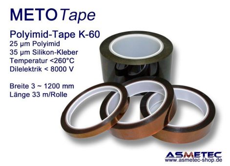 Das METOTAPE Hochtemperatur Klebeband von der Asmetec GmbH