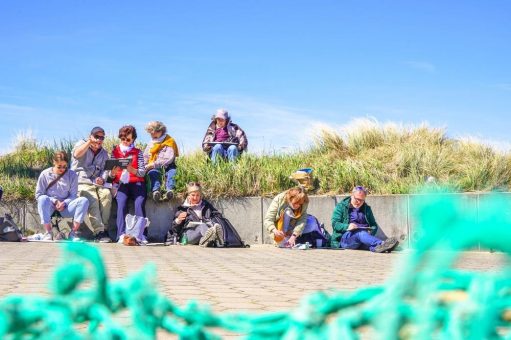 Malen an der Ostsee inmitten der Frühlingspracht