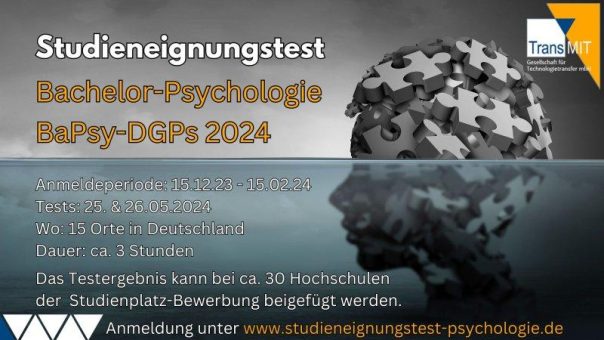 Bundesweiter Studieneignungstest für Bachelor-Psychologie BaPsy-DGPs 2024