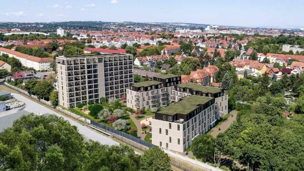Premiere in Erfurt: AOC Immobilien AG baut erstes Projekt in der Landeshauptstadt. 154 Wohnungen und Gewerbe entstehen in Daberstedt