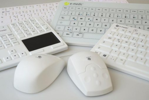 Neu: Medizinische Silikontastaturen und -mäuse jetzt auch im e-medic™ Onlineshop erhältlich