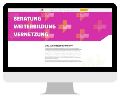 Zukunftszentrum MV+ präsentiert neue Website