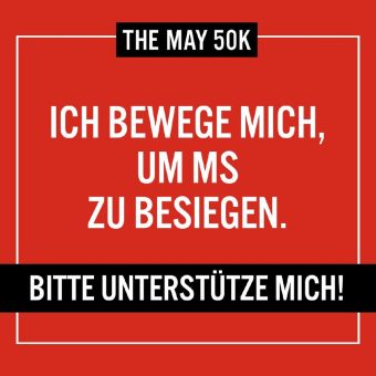 Fitness- und Spendenaktion THE MAY 50K zugunsten der Multiple Sklerose-Forschung gestartet