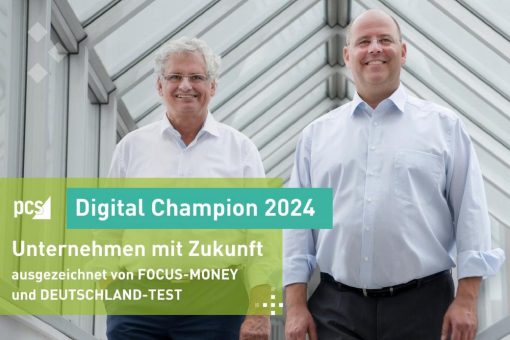 PCS Systemtechnik als „Digital Champion 2024“ von FOCUS MONEY ausgezeichnet