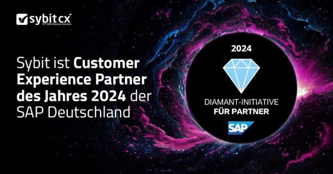 SAP Diamant Award 2024: Sybit ist SAP-Partner des Jahres für Customer Experience