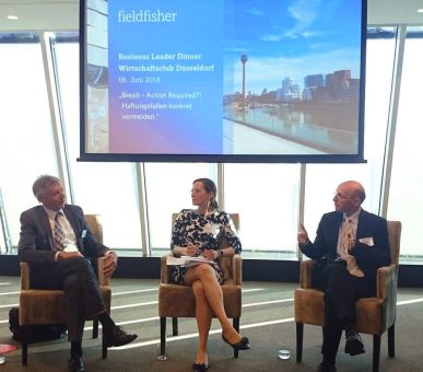 Fieldfisher diskutiert im Düsseldorfer Wirtschaftsclub die Auswirkungen des Brexit