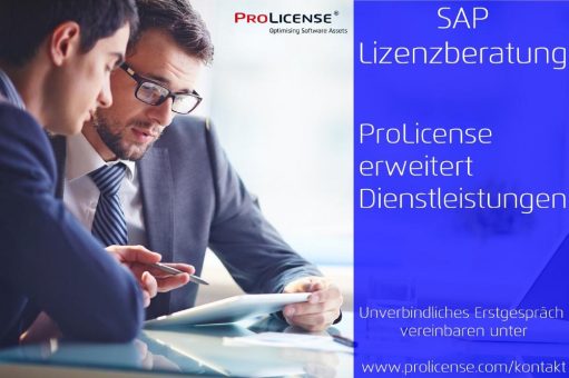 SAP–Lizenzberatung –  ProLicense erweitert Dienstleistungen
