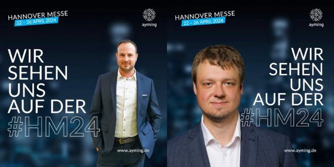 Ayming präsentiert sich auf der Hannover Messe 2024 mit digitalem Stand und Keynote