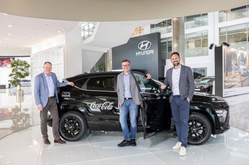 Hyundai liefert 500. KONA Elektro an Coca-Cola Europacific Partners Deutschland