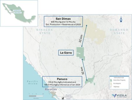 Vizsla Silver vereinbart den Erwerb eines neu konsolidierten, ehemals produzierenden Silberdistrikts im aufstrebenden silber-goldreichen Panuco-San Dimas-Korridor in Mexiko