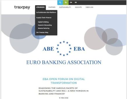 EBA Open Forum Digital Transformation mit Traxpay