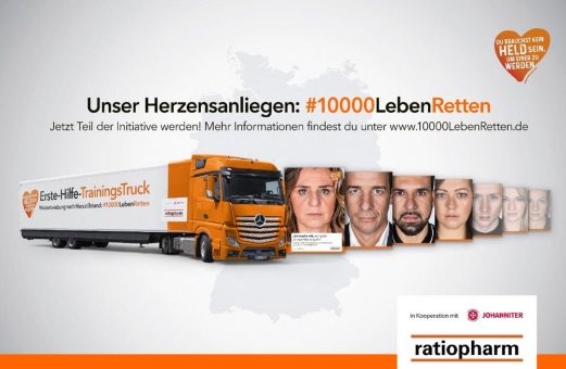 ratiopharm und die Johanniter starten gemeinsam durch, um 10.000 Leben zu retten