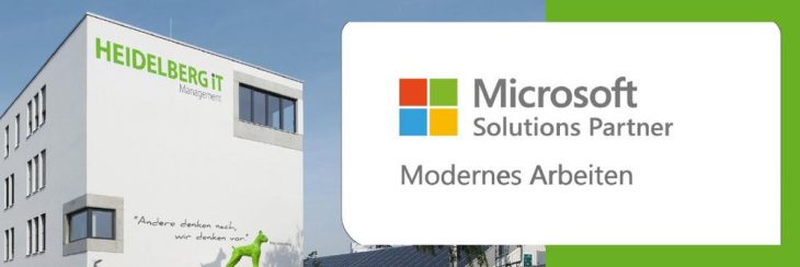 IT-Partner des Mittelstands am Puls der Zeit: Heidelberg iT erhält Auszeichnung „Microsoft Solutions Partner for Modern Work“