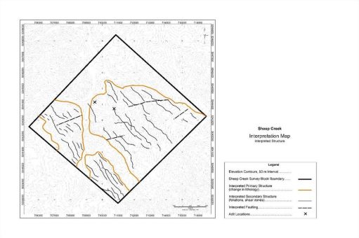 Sheep Creek Geophysics weist sieben neue Zonen für weitere Explorationen nach