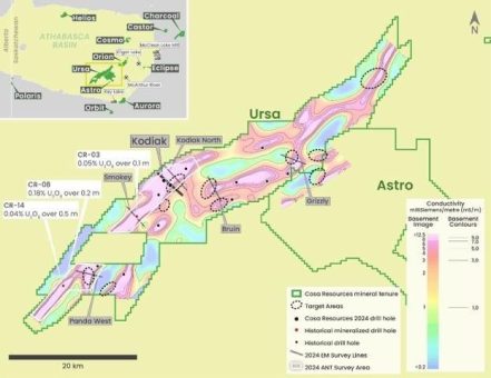 Cosa Resources meldet Abschluss des ersten Diamantbohrprogramms auf dem Ursa-Uranprojekt im Athabasca-Becken in Saskatchewan