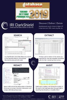 ☑️ Schutz von Dark Data: „DBTA Magazine“ + „GARTNER“ nennen unser >DarkShield< als Trend-Setting Produkt für 2019 ❗