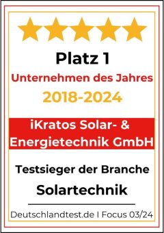 iKratos ist der beliebteste Solartechnikanbieter
