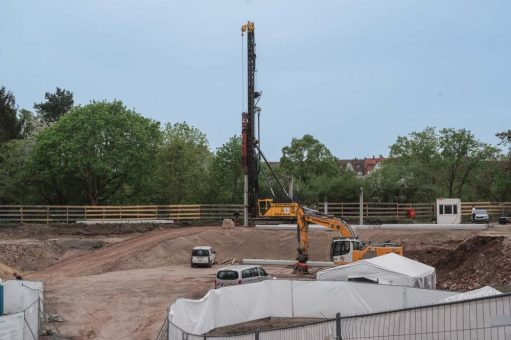 Bauarbeiten in St. Johannis: Schallschutzhaube und neue Rammzeiten