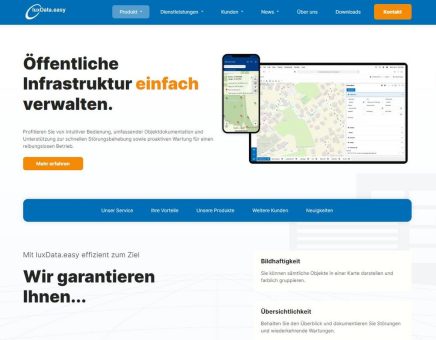 Die neue luxData.easy-Webseite der sixData GmbH ist da