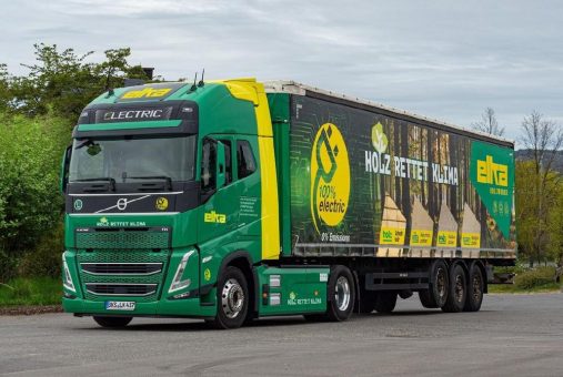 Elka-Holzwerke setzen Maßstäbe: Erster Elektro-LKW revolutioniert regionale Logistik