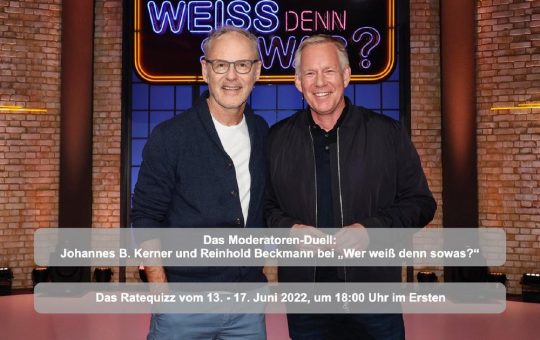 Das Moderatoren-Duell: Johannes B. Kerner und Reinhold Beckmann bei „Wer weiß denn sowas?“