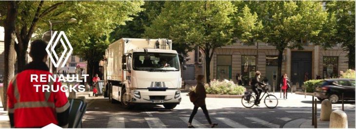 Renault Trucks feiert Premiere auf der IFAT: E-Tech D Wide LEC mit Bustür