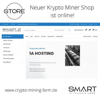 Neuer Krypto Miner Shop ist online!