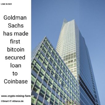 Goldman Sachs vergibt ersten BTC-besicherten Kredit an Coinbase