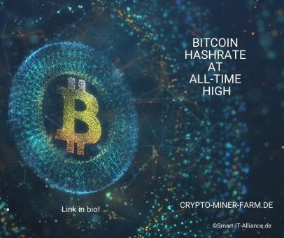 Bitcoin-Hashrate auf Rekordhoch – Bitcoin Hashrate at all-time high