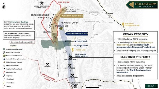 Goldstorm Metals bereitet sich auf das bevorstehende Explorationsprogramm 2024 auf den Grundstücken Electrum und Crown in der Region Golden Triangle in British Columbia vor