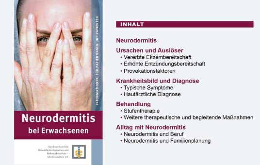 Neue Broschüre für Erwachsene mit Neurodermitis