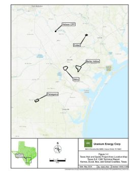Uranium Energy Corp. erweitert sein Portfolio in Südtexas mit erhöhten Ressourcen im Burke Hollow ISR-Projekt
