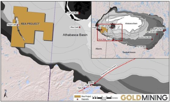 Goldmining definiert mindestens 70 km prospektiven Trend in drei Korridoren auf seinem Rea-Uranprojekt im westlichen Athabasca-Becken