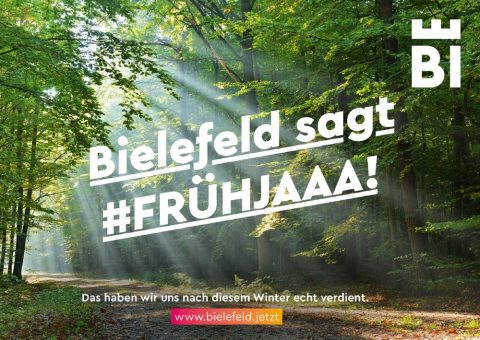 Kampagne „Bielefeld sagt #FRÜHJAAA!“ gestartet