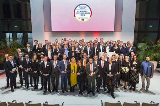 Deutscher Exzellenz-Preis 2019: 63 ausgezeichnete Unternehmen