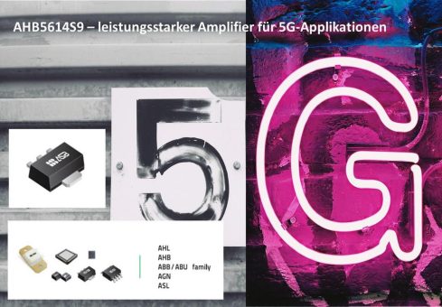 Neuer Amplifier MMIC AHB5614S9  von ASB für anspruchsvolle V2X- oder 5G-Anwendungen
