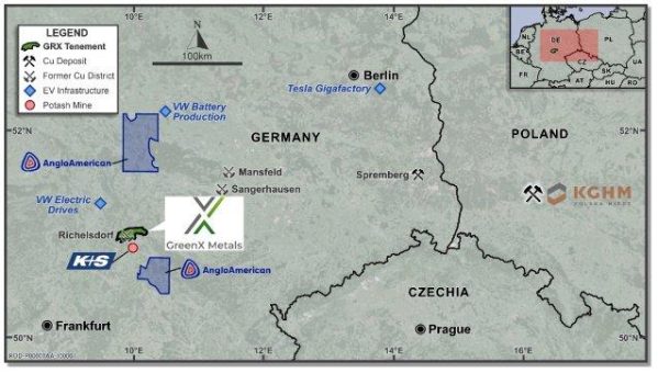 GreenX erwirbt großes in Sedimenten beherbergtes Kupferprojekt in Mitteldeutschland