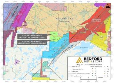Bedford Metals erhält Ergebnisse der satellitengestützten Messung über dem Uranprojekt Sheppard Lake im Norden von Saskatchewan