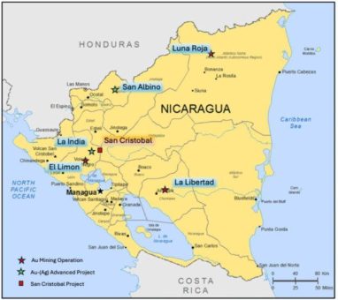 Centurion erwirbt Beteiligung an Goldprojekt San Cristobal in Nicaragua