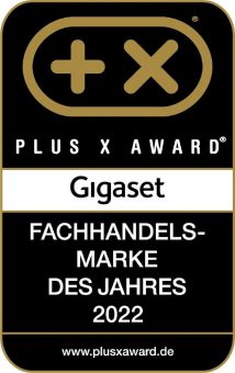 Plus X Award 2022: Gigaset erneut Fachhandelsmarke des Jahres