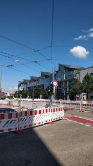 Gleiserneuerung im Freiburger Süden: VAG beendet Arbeiten  im Zeit- und Kostenplan