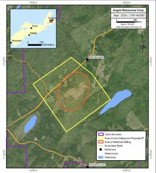 Argyle nimmt Explorationsprogramm mit der Anlage eines Erkundungsrasters für bevorstehende IP-Vermessung auf dem Graphitkonzessionsgebiet Frenchvale in Nova Scotia auf