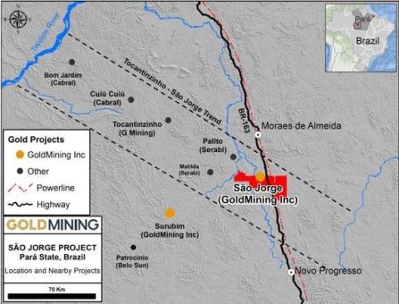 GoldMining entdeckt Gold- und Kupfermineralisierung bei Bohrungen 1 km auf der Lagerstätte São Jorge in Brasilien