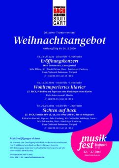 Exklusiver Kartenvorverkauf für das Musikfest 2021 – Das Weihnachtsangebot